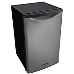Mini Fridge, Designer, 4.4 Cu. Ft., Internal Freezer, Black