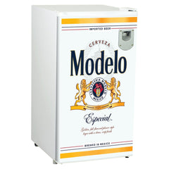 Mini Fridge, Modelo, 3.2 Cu. Ft., Freestanding, Bottle Opener, White