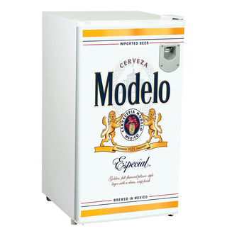 Mini Fridge, Modelo, 3.2 Cu. Ft., Freestanding, Bottle Opener, White