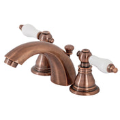 Mini-Widespread Bathroom Faucet, American Patriot, Two-Handle in Antique Copper
