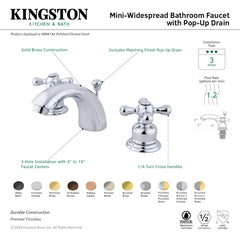 Mini-Widespread Bathroom Faucet, Heirloom, Two-Handle in Oil Rubbed Bronze