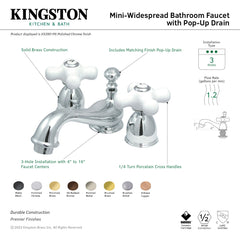 Mini-Widespread Bathroom Faucet, Restoration, Two-Handle in Brushed Nickel