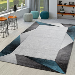 Modern Geometric Area Rug in Polypropylene, 7 ft 10 in x 10 ft 10 in