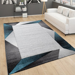 Modern Geometric Area Rug in Polypropylene, 7 ft 10 in x 10 ft 10 in