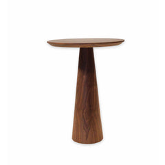 Nesting Tables, Set of 3, Round Manufactured Wood with Solid Wood Pedestal Base