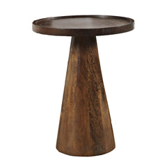 Nesting Tables, Set of 3, Solid Mango Wood in Chestnut