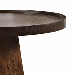 Nesting Tables, Set of 3, Solid Mango Wood in Chestnut