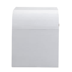 Nightstand, 1 Drawer, Acacia Veneer and MDF, 26 Inch Wide, White