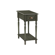 Nightstand, 1 Drawer, Manufactured Wood, Green