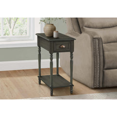 Nightstand, 1 Drawer, Manufactured Wood, Green