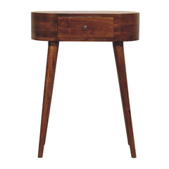 Nightstand, 1 Drawer, Solid Mango Wood, Brown