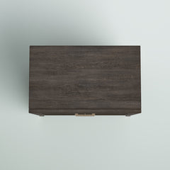 Nightstand, 2-Drawer, Manufactured Wood and Metal, Pull-Out Tray