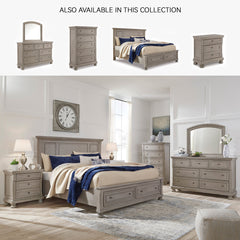 Nightstand, 2 Drawers, Solid and Engineered Wood, Light Gray