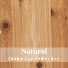 Nightstand, 3 Drawers, Solid and Manufactured Cedar Wood, Natural