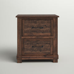 Nightstand, 3 Drawers, Solid Pine, Rustic Timber