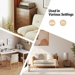 Nightstand Set of 2 with Power Hub and Pull-Out Tray in Acorn