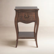 Nightstand with 1 Drawer in Dark Walnut