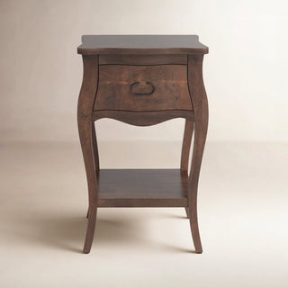 Nightstand with 1 Drawer in Dark Walnut
