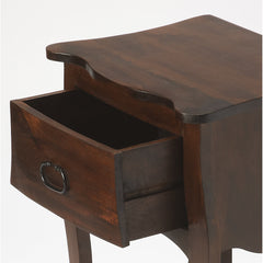 Nightstand with 1 Drawer in Dark Walnut