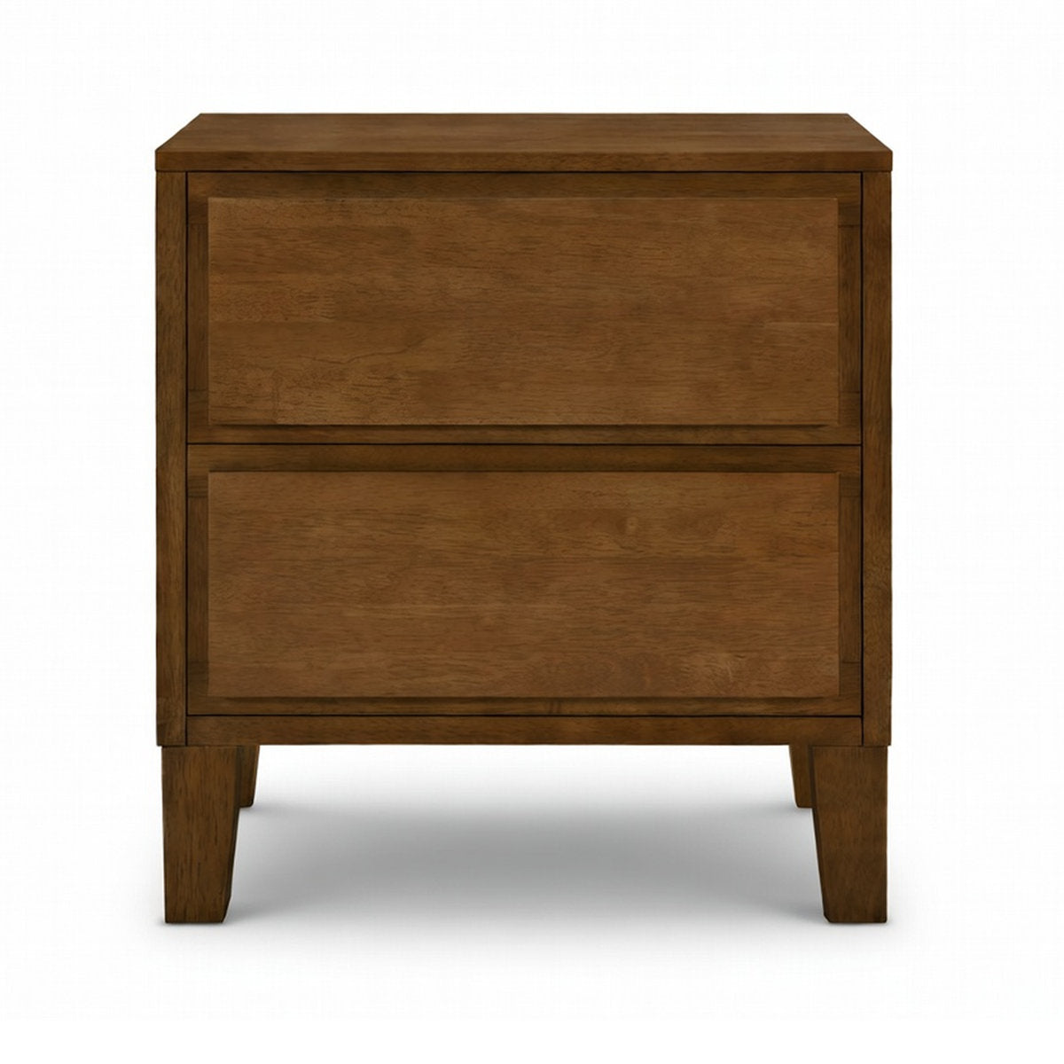 Nightstand with 2 Drawers in Dark Walnut