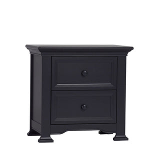 Nightstand with 2 Soft Close Drawers in Mystic Blue Solid Pine
