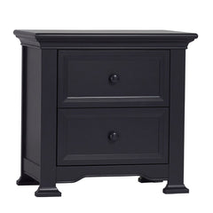 Nightstand with 2 Soft Close Drawers in Mystic Blue Solid Pine