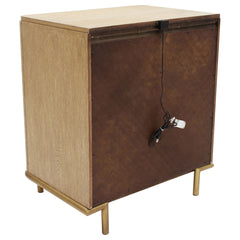 Nightstand with 3 Drawers and Wood Top