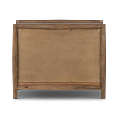 Nightstand with 3 Drawers in Weathered Oak