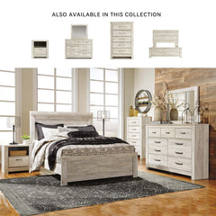 Nightstand with USB Charging, Engineered Wood, 1 Drawer, White Finish