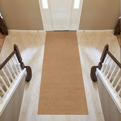 Non-Slip Floor Runner, 4 ft x 73 ft in Polyester with Rubber Backing
