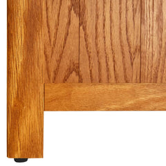 Oak Bookcase with 6 Shelves in Brown