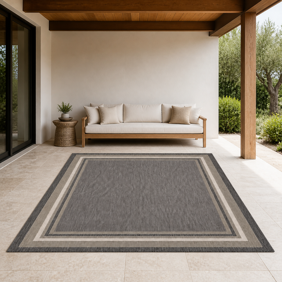 Covered patio | the rug shown on a covered patio