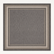 Full rug | the whole square rug flat on a plain backdrop, no furniture