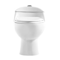 One Piece Elongated Toilet, Château, Dual Flush, 1.1/1.6 GPF, Black