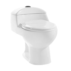 One Piece Elongated Toilet, Château, Dual Flush, 1.1/1.6 GPF, Black