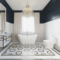 One-Piece Elongated Toilet, Ivy, Dual Flush with Black Hardware