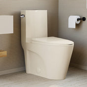 One-Piece Elongated Toilet, St. Tropez, 1.28 GPF in Glossy Bisque