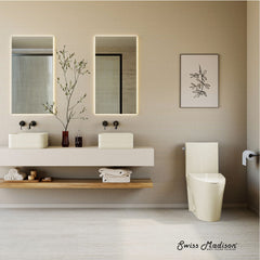 One-Piece Elongated Toilet, St. Tropez, 1.28 GPF in Glossy Bisque