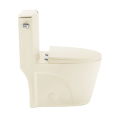 One-Piece Elongated Toilet, St. Tropez, 1.28 GPF in Glossy Bisque