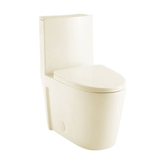 One-Piece Elongated Toilet, St. Tropez, 1.28 GPF in Glossy Bisque