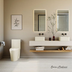 One-Piece Elongated Toilet, St. Tropez, 1.28 GPF in Glossy Bisque