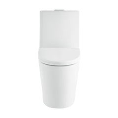 One-Piece Elongated Toilet, St. Tropez, Dual Flush in Matte White
