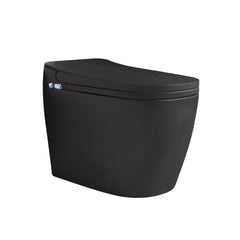 One Piece Smart Toilet, Avancer, 1.28 GPF with Heated Bidet in Matte Black