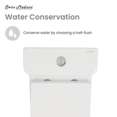 One-Piece Toilet, Carre, Square, Dual-Flush, Ceramic, Glossy White