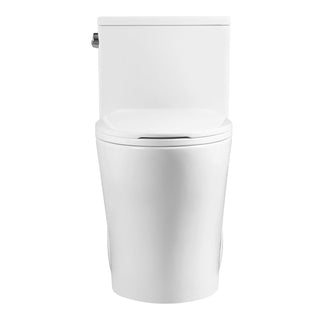 One-Piece Toilet, Elongated, 1.5 GPF, Ceramic, White