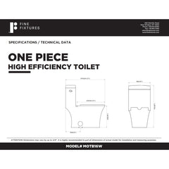 One-Piece Toilet, Elongated, 1.5 GPF, Ceramic, White