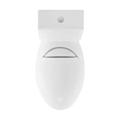 One-Piece Toilet, Plaisir, Elongated, Dual-Flush, Glossy White