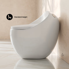 One-Piece Toilet, Plaisir II, Top Flush, 1.28 GPF, Glossy White