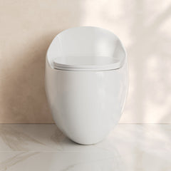 One-Piece Toilet, Plaisir II, Top Flush, 1.28 GPF, Glossy White