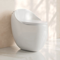 One-Piece Toilet, Plaisir II, Top Flush, 1.28 GPF, Glossy White